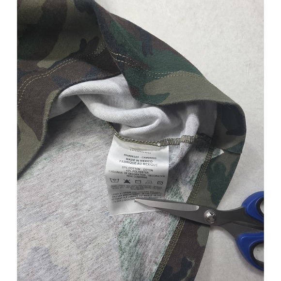 US Army Black Knights Nike Camo Shirt Mens L Flag Patch Long Sleeve - Picture 7 of 8